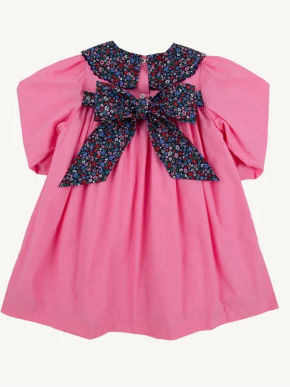 Beaufort Bonnet Hamptons Hot Pink with Fairfax Farm Floral Bow Formal Toddler 2T - Picture 3 of 11